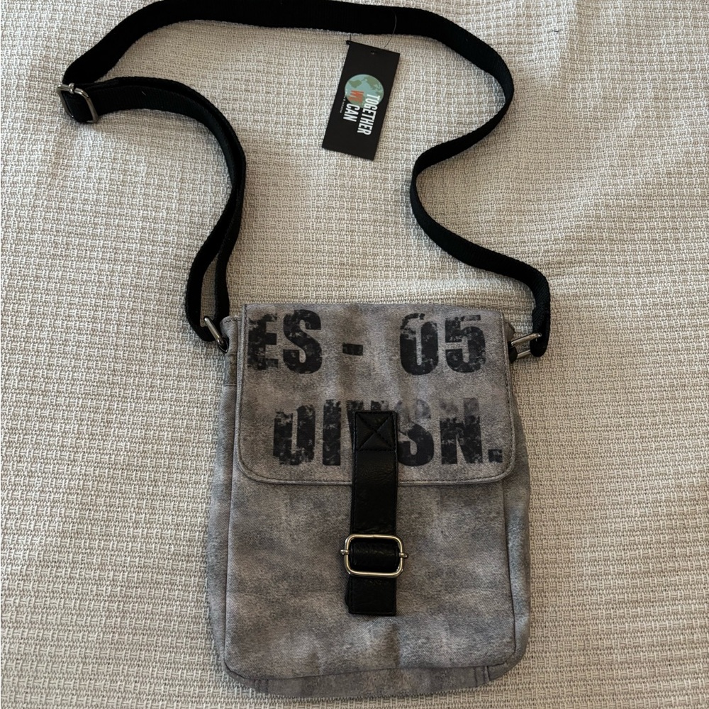 Up-cycled Canvas Crossbody